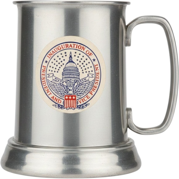 Other - Tankard Nixon Agnew 1969 Presidential Inaugural Pewter Glass Bottom Stein Mug